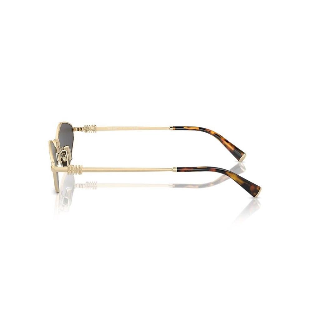 MIU MIU MU 56ZS ZVN5S0 Gold Dark Grey Lens Women Sunglasses AUTHENTIC - Picture 5 of 8
